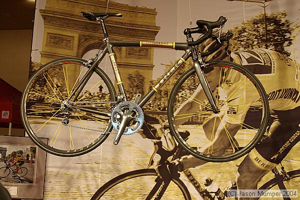 This Trek Madone SL bike was ridden by Lance Armstrong on the final stage of the 2004 Tour de France!!